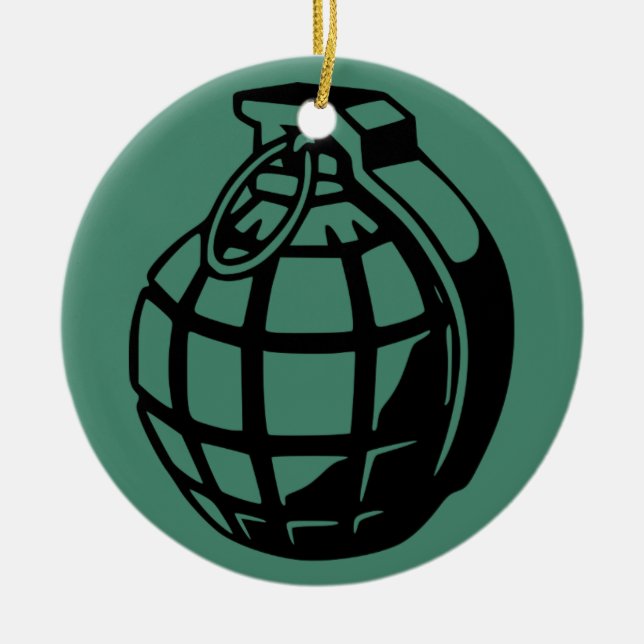 GRENADE CERAMIC ORNAMENT (Front)
