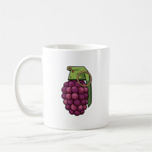 Grenade made of grapes coffee mug