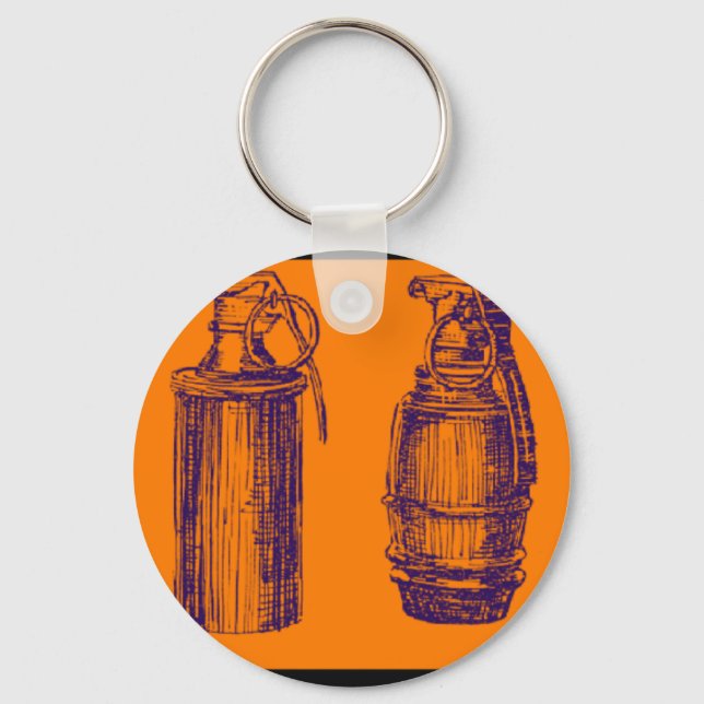 GRENADE ORANGE KEY RING (Front)