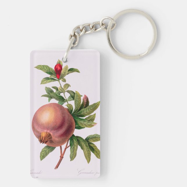 Grenade (Pomegranate) by Pierre Redout Key Ring (Back)