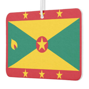 Grenadian flag car air freshener