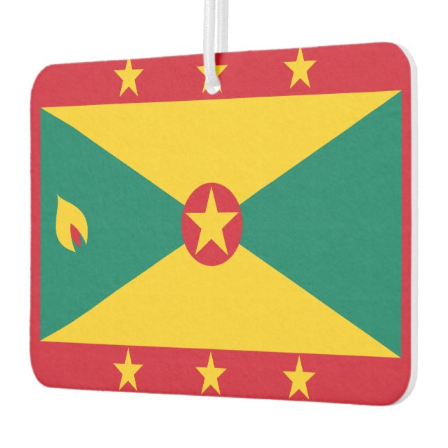 Grenadian flag car air freshener (Left)