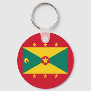 Grenadian Flag Red Green Yellow Independence Day Key Ring