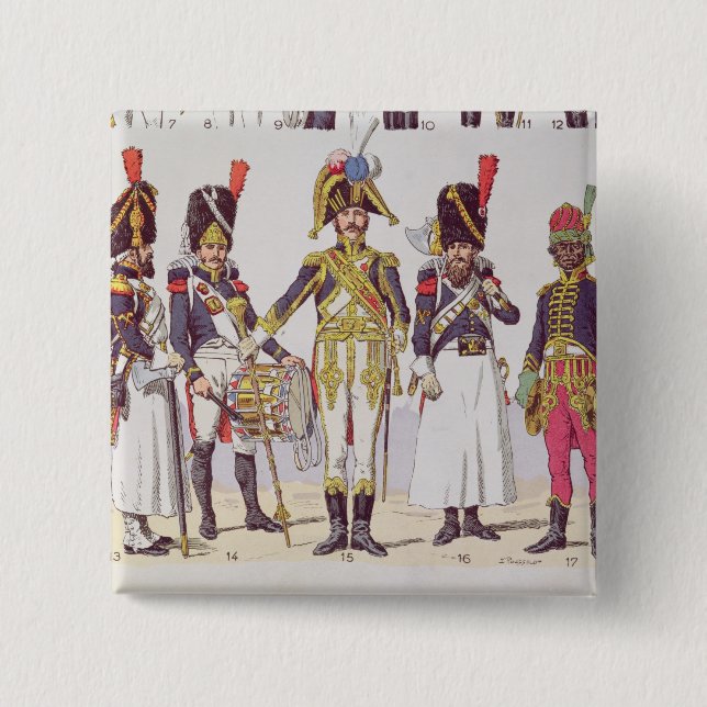 Grenadier Guards of the First Empire 15 Cm Square Badge (Front)