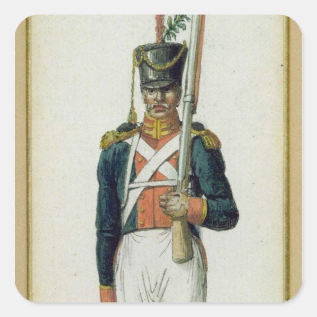 Grenadier of the Guard of Alexander I Square Sticker (Front)