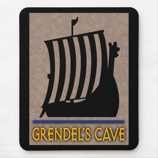 Grendel's Cave Logo Mouse Pad (Front)