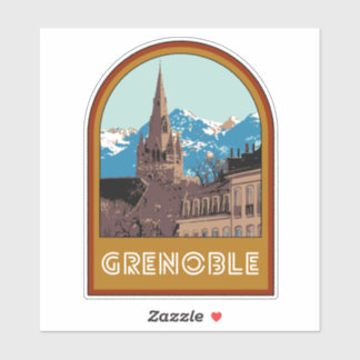 Grenoble city France is my proud hometown Sticker