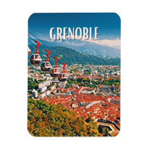 Grenoble Photo Vintage  Magnet