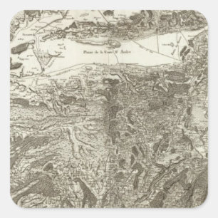 Grenoble Square Sticker