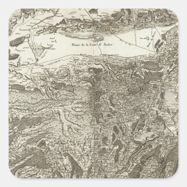 Grenoble Square Sticker (Front)