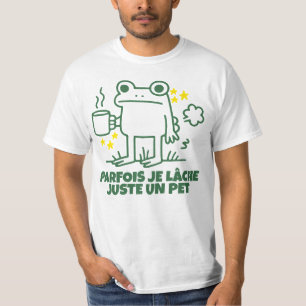 Grenouille Café Pet Drôle Humour T-Shirt