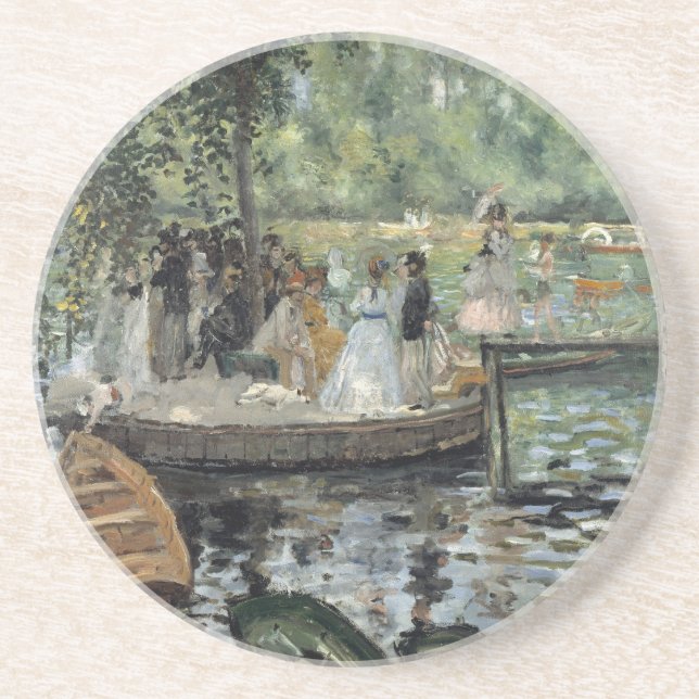 Grenouillere Renoir Impressionist Painting Art Coaster (Front)