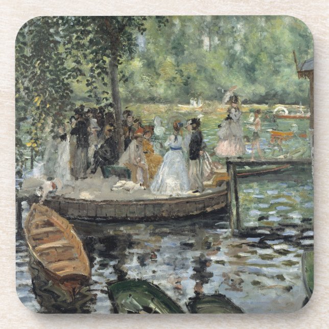 Grenouillere Renoir Impressionist Painting Art Coaster (Front)