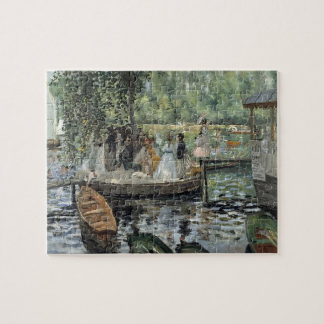 Grenouillere Renoir Impressionist Painting Art Jigsaw Puzzle (Horizontal)
