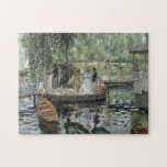 Grenouillere Renoir Impressionist Painting Art Jigsaw Puzzle<br><div class="desc">Impressionist Seascape Painting by Auguste Renoir - Classic Masterpieces - Renoir's Impressionist Painting Series - Grenouillere</div>