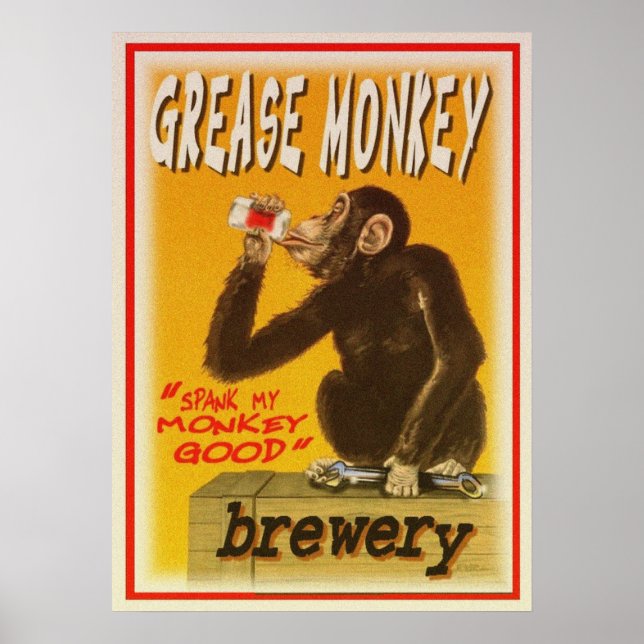 grese monkey brewery poster (Front)