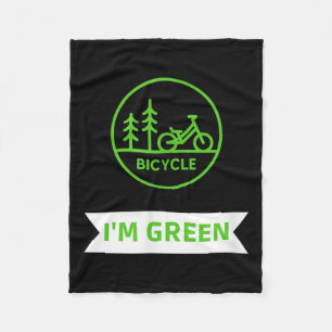 Greta Bicycel Nature Protection Environmental Prot Fleece Blanket