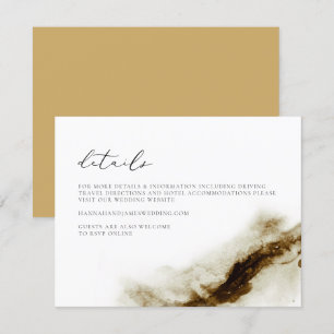 GRETA Bohemian Earth Tone Watercolor Details Card
