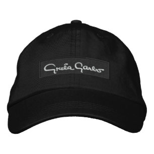 Greta Garbo Embroidered Cap