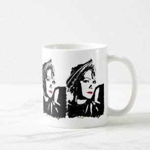 Greta in Black and White Coffee Mug