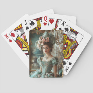 Greta in Green Playing Cards