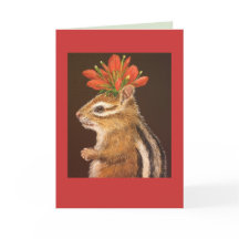 Greta the chipmunk card