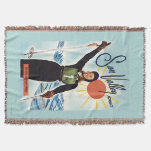 Gretchen Fraser Advertisement Poster Throw Blanket