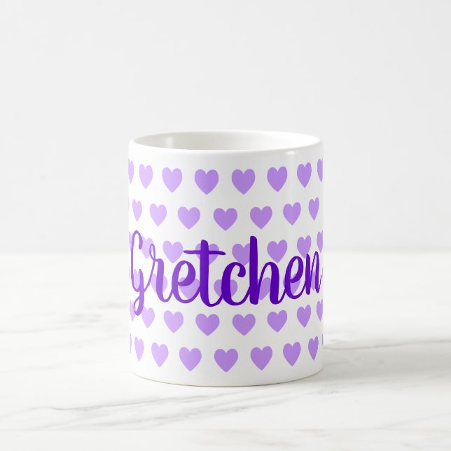 Gretchen in Purple Coffee Mug (Center)