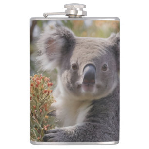 Grevillea Koala Bear, Hip Flask