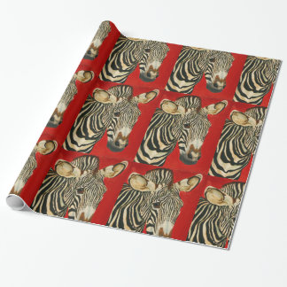 Grevy's Zebra African Wildlife Zoo Animal Art Wrapping Paper