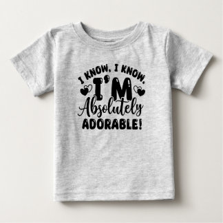 Grey Adorable Baby T-shirt