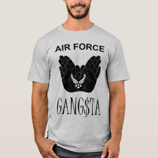 Grey Air Force Gangsta T-Shirt