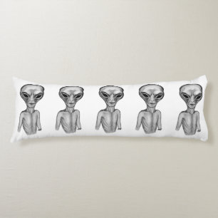 Grey Alien Body Cushion