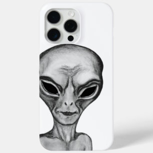 Grey Alien iPhone 15 Pro Max Case