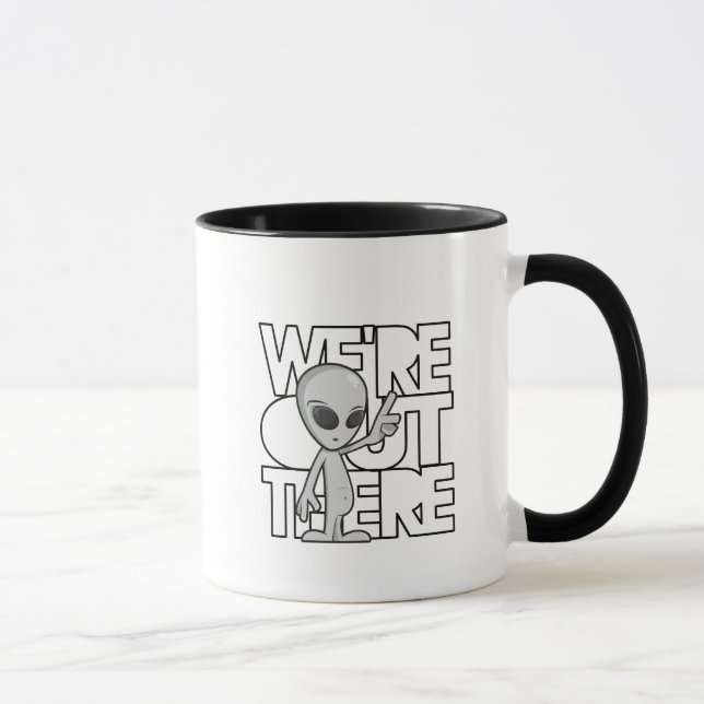 Grey Alien Coffee Mug (Right)