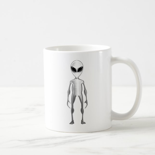 Grey Alien Coffee Mug (Right)