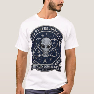 Grey Alien Combat Unit T-Shirt