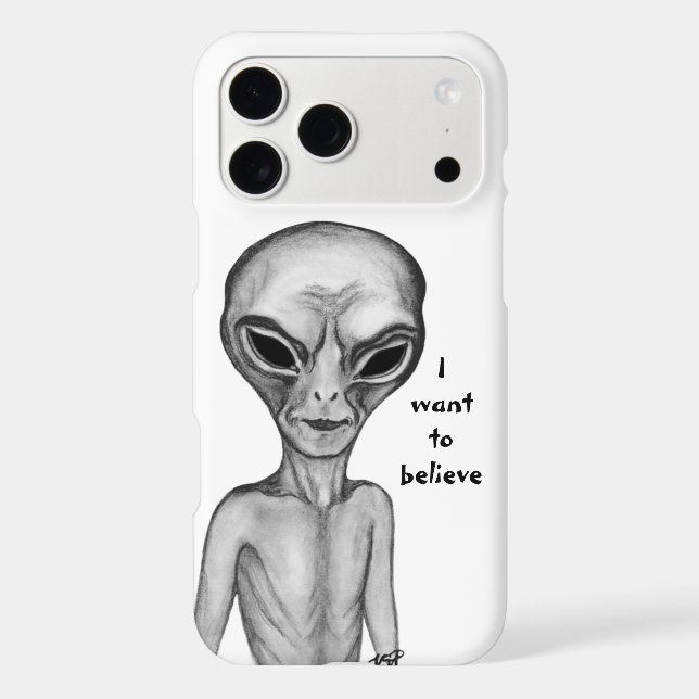 Grey Alien , I want to believe (Back)