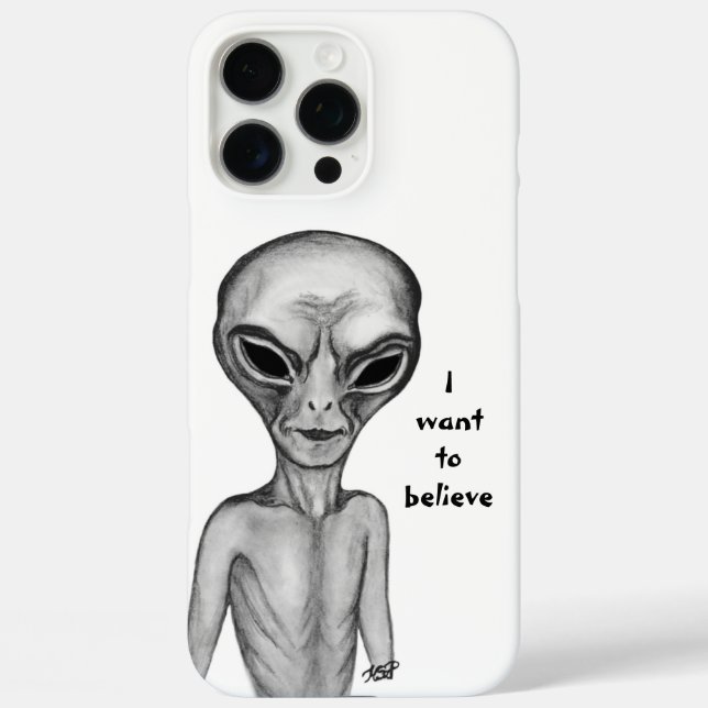 Grey Alien , I want to believe Case-Mate iPhone Case (Back)