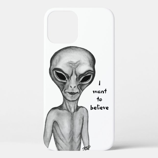 Grey Alien , I want to believe Case-Mate iPhone Case (Back)