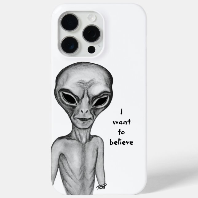 Grey Alien , I want to believe Case-Mate iPhone Case (Back)