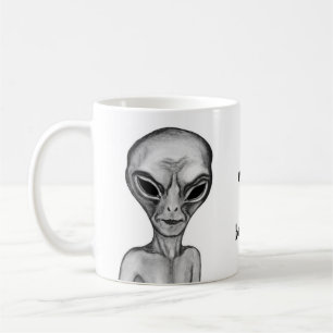 Grey Alien , I want to believe Coffee Mug