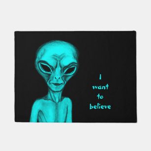 Grey Alien , I want to believe Doormat