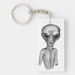 Grey Alien , I want to believe Key Ring