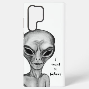 Grey Alien , I want to believe Samsung Galaxy Case