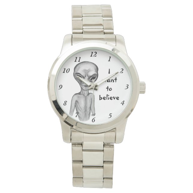 Grey Alien , I want to believe Watch (Front)