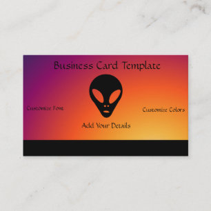 Grey Alien - Logo Ancient Alien Business Card
