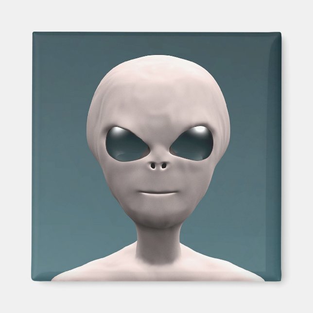 Grey Alien Magnet (Front)