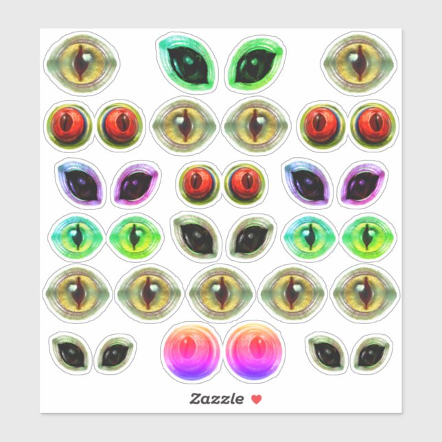 Grey Alien Martian Lizard Dragon Monster Eyes (Sheet)