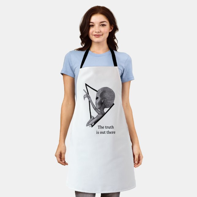 Grey Alien, the truth is out there Apron (Worn)